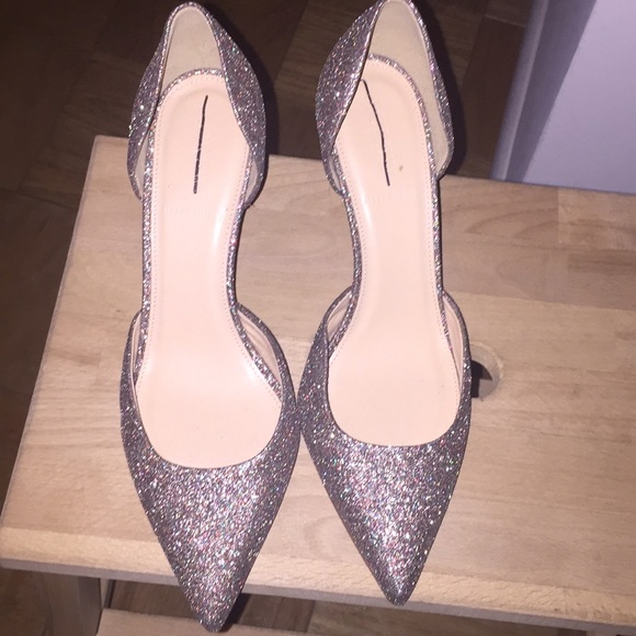 j crew glitter heels